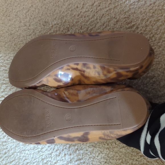 J Crew Lula Cheetah Made In Italy Ballet Flat Size 8.5 - Picture 8 of 10